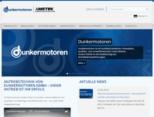 Tablet Screenshot of dunkermotoren.de